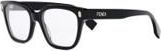 Fendi Demo Square Ladies Eyeglasses FE50055I 001 52