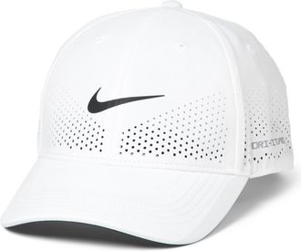Nike Nike Unisex Adult Dri-Fit ADV Club Structured Swoosh Cap, White/Black, S/M