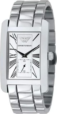 Emporio Armani Accessoires, Heren, Grijs, ONE Size, Ar 0145 Horloge