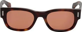 Ferragamo Rectangle Sunglasses - male - Ferragamo - Sunglasses - Brown - ONE SIZE - Accessories