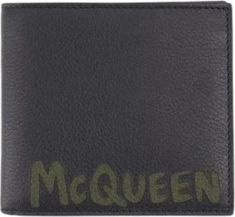 Alexander McQueen Leather wallets - Heren - Portefeuilles - Zwart - ONE Size - Leer - Accessoires