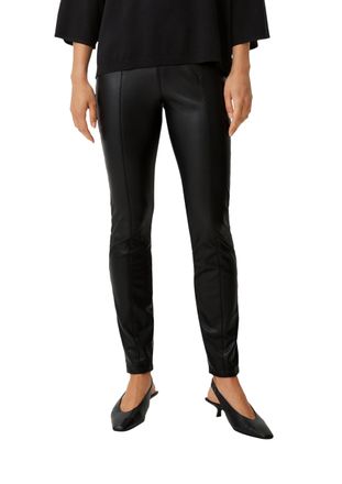 Comma Womens Trousers, 9999 Black, 12
