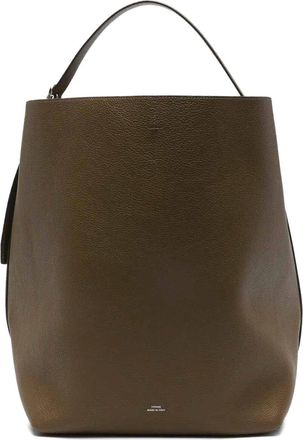 Toteme Belted Grained Leather Tote Bag