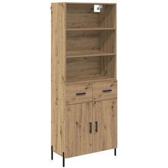 vidaXL Highboard Artisan Oak 69.5 x 32.5 x 180 cm Engineered Wood vidaXL