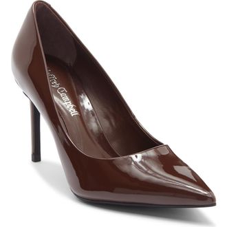 Jeffrey Campbell Nikia Pointed Toe Pump in Brown Patent at Nordstrom Rack, Size 7.5