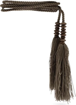 Balmain Rope Tie Belt - Dames - Riemen - Groen - ONE Size - Katoen - Accessoires