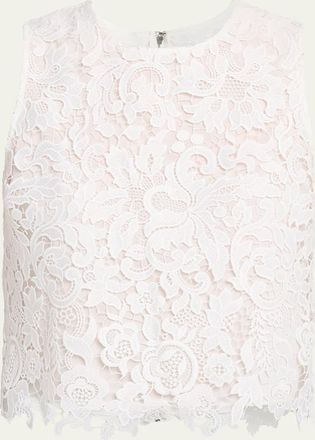 Alice & Olivia Amal Lace Tank Top