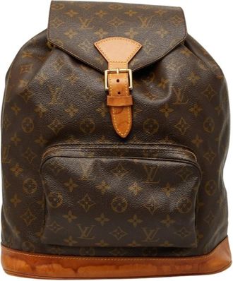 Louis Vuitton Brown Pvc Leather Backpack (Pre-Owned)