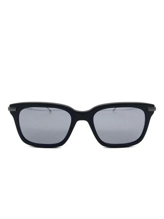 Thom Browne rectangle-frame sunglasses - Black