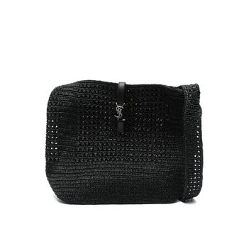 Saint Laurent Medium Les 5 &Agrave; 7 Raffia Shoulder Bag