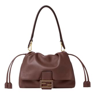 Fendi Mamma Baguette Medium - female - Fendi - Shoulder Bags - Brown - ONE SIZE - Bags