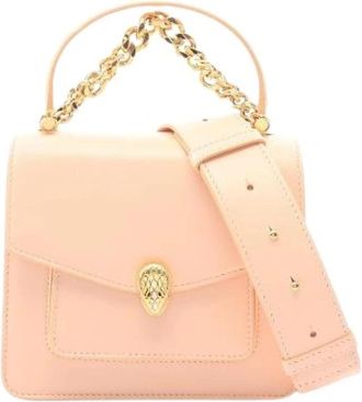 Bulgari Pre-owned Serpenti Forever 2way Leder Handtas - Dames - Vintage Handtas - Roze - ONE Size - Leer - Vintage