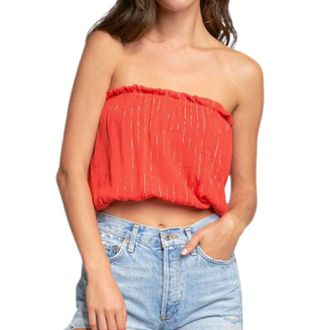 Elan Georgia Tube Top In Red
