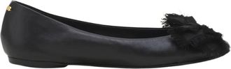 Lanvin Leren Ballerina Plat - Dames - Ballerinas - Zwart - 38 EU - Leer - Schoenen