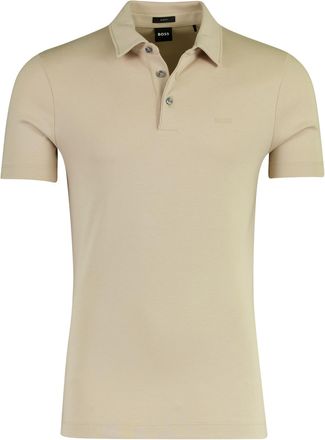 HUGO BOSS Poloshirt BOSS Black jersey beige