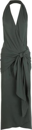 Cortana Banaan- groene oceaan halterjurk - Dames - Zomerkleedjes - Groen - XS - Kleedjes