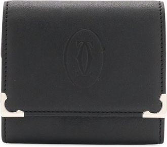 Cartier Black Leather Coin Purse/Coin Case (Pre-Owned)