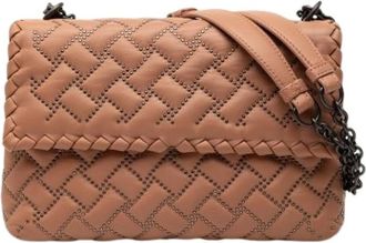 Bottega Veneta Pre-owned Cross Body Bags, female, Brown, Size: ONE SIZE Pre-owned Leather Crossbody Bag