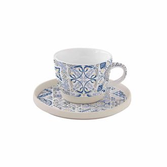 Easy Life C&S tea 250 ml in stoneware in colored CASA DECOR BLUE packaging