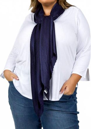 Echo Pleated Radiance Wrap In Navy