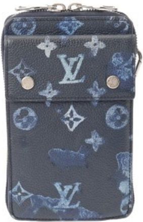 Louis Vuitton Blue Monogram Pouch Shoulder Bag (Pre-Owned)