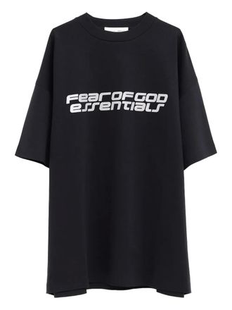 Fear of God Ponte 90s short-sleeve T-shirt - men - Cotton/Recycled Polyester/Spandex/Elastane - L - Black