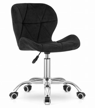 OEM Silla Giratoria Avola De Terciopelo - Negra