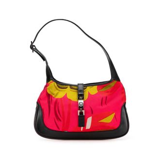 Gucci Pre-owned Gucci Printed Canvas Jackie Shoulder Bag Ladies EOCQA310VG96TEFF