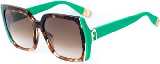 Furla Brown Acetate Womens Sunglasses