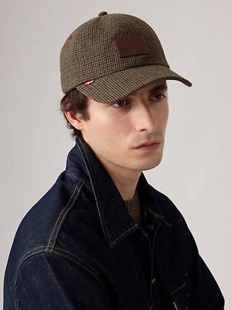 Levi's Relaxed Dad Cap - Mens - One Size - Beige / Houndstooth Cord Khaki Khaki