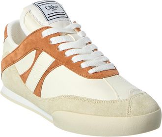 Chlo&eacute; Kick Leather & Suede Sneaker