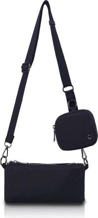 Generic Small Crossbody Bags for Women,Canvas Cell Phone with Purse Card Slots,fashion Mini Card Bag with Adjustable Strap,Work Travel Solid (03 Black)