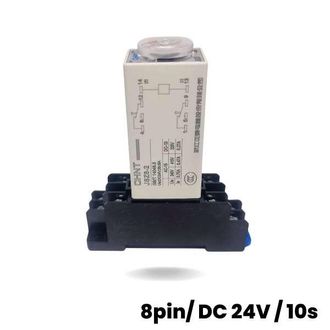OEM Rel&eacute; Temporizador Con Conexi&oacute;n Para Carril Din (8 Pines/24 V Cc/10 S)