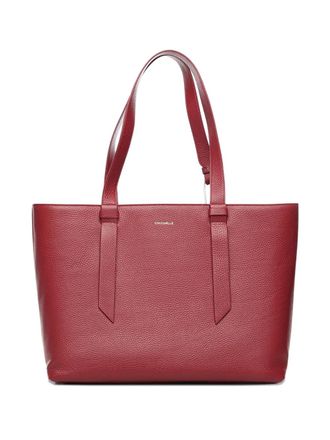 Coccinelle large Malory leather shoulder bag - women - Calf Leather/Cotton - OS - Red