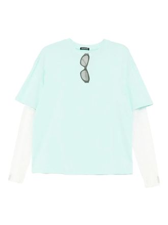 Ground-Zero printed T-shirt - women - pure cotton - L - Green