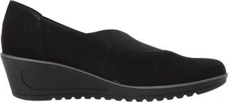 Ara Womens Haddie Wedge Slip On Shoe In Black