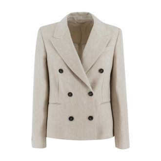Brunello Cucinelli Donna, Giacche, Beige, XS, new