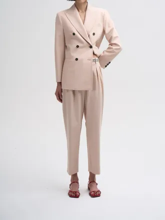 CO. GO Neutral Wool Cropped Pants
