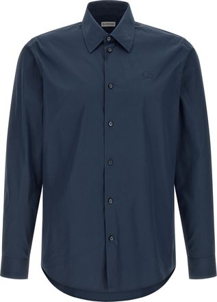 Burberry Blue Cotton Mens Blouse