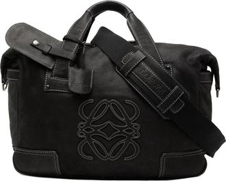 Loewe Pre-owned Loewe Nubuck Anagram Satchel Ladies 231IALKFVC3H6N1R