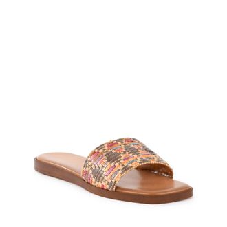 Seychelles Womens Palm Oasis Slide In Natural Multi Color
