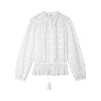 Isabel Marant Polly Top - Blouses & Shirts - Mujer - Blanco - M