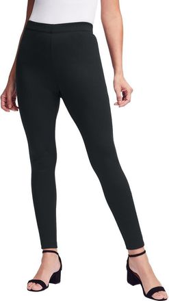 Jessica London Ponte Legging in Black at Nordstrom, Size 1X