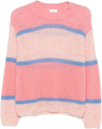 Closed Trui met ronde hals van mohair - Dames - Ronde hals truien - Roze - XS - Truien & Vesten