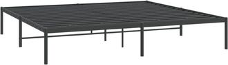 vidaXL Estructura de cama de metal negro 183x213 cm vidaXL