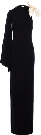 Manur&iacute; Dina Darling asymmetrische maxi-jurk - Zwart