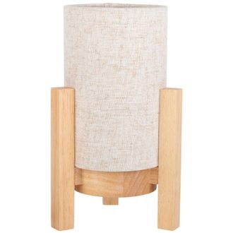 N&auml;ve Naeve Madita L&aacute;mpara De Mesa Cil&iacute;ndrica Led Recargable Y Regulable De 25 Cm, Color Natural, 2955 K, Sensor T&aacute;ctil