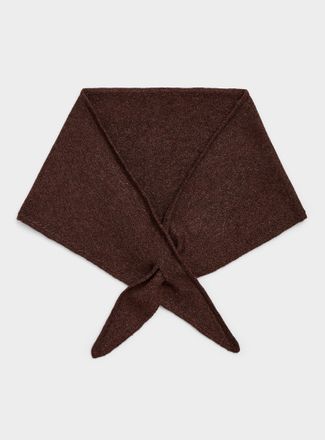Ichi Womens Soft fine knit triangular scarf