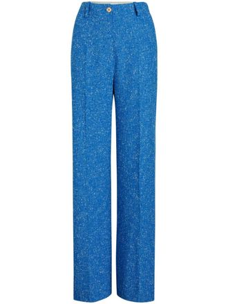 Patou Pantaloni Iconic in tweed - Blu