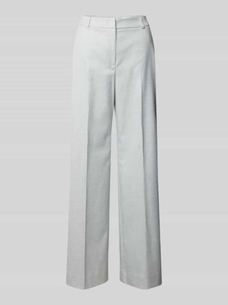 Comma Stoffhose mit Ges&auml;&szlig;taschen in Silber, Gr&ouml;&szlig;e 42